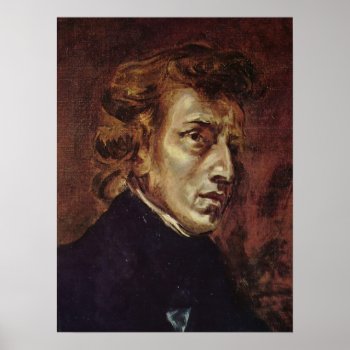 Frédéric Chopin Portrait Poster by Amazing_Posters at Zazzle