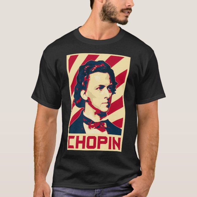 Frederic Chopin Retro Propaganda Classical Music C T-Shirt (Front)