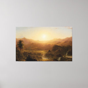  FREDERIC E. CHURCH - The Andes of Ecuador - 1855  Canvas Print