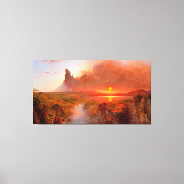  FREDERIC EDWIN CHURCH - COTOPAXI - 1862 - CANVAS PRINT (Front)