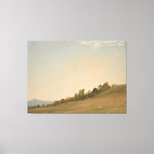 Frederic Edwin Church - Hillside, Hudson, New York Canvas Print (Front)