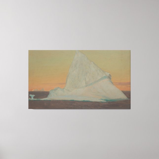 Frederic Edwin Church - Iceberg and Ice Flower Canvas Print (Front)