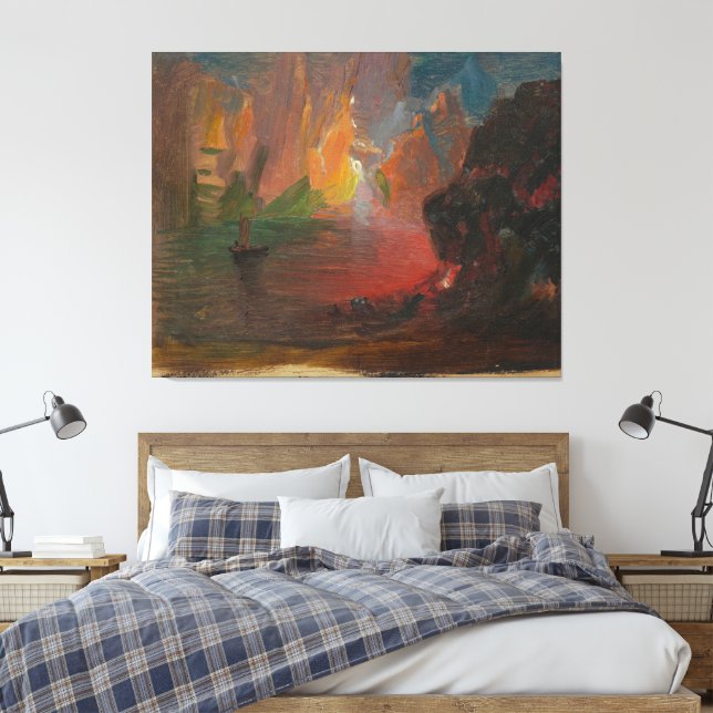 Frederic Edwin Church - Iceberg Fantasy  Canvas Print (Insitu(Bedroom))