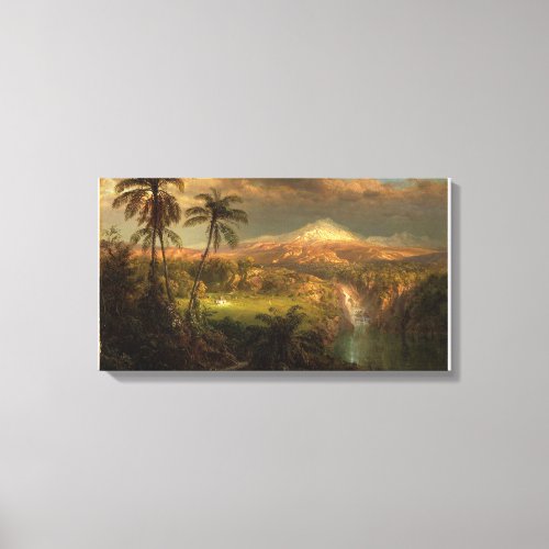 Frederic Edwin Church_Passing Shower in the Tropic Canvas Print
