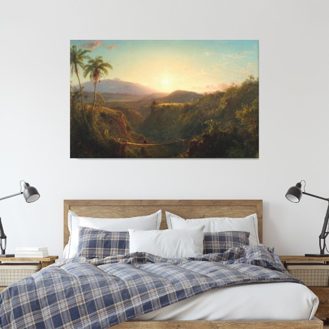 Frederic Edwin Church - Pichincha Canvas Print (Insitu(Bedroom))