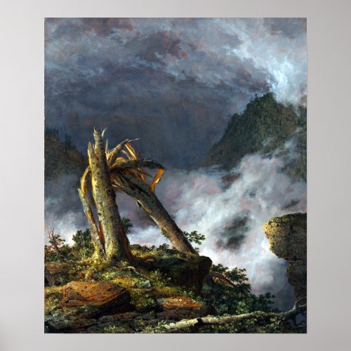Frederic Edwin Church Storm in the Mountains Poster