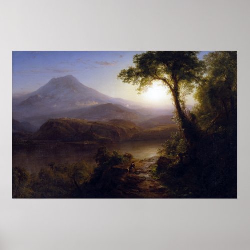 Frederic Edwin Church Tropical Scenery Poster