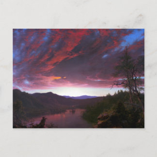 Frederic Edwin Church Twilight in the Wilderness Postcard