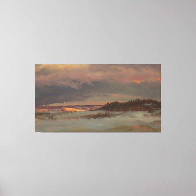 Frederic Edwin Church - Watch Tower in Italy Canvas Print (Front)