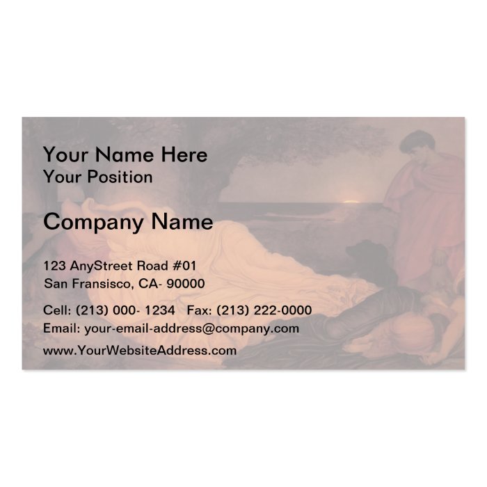 Frederic Leighton  Cymon and Iphigenia Business Cards