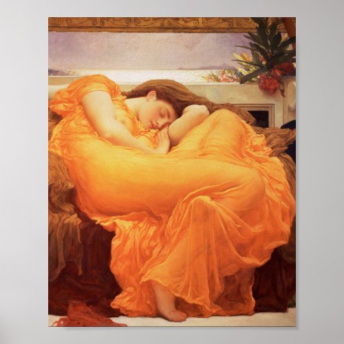 Frederic Leighton _ Flaming June Poster