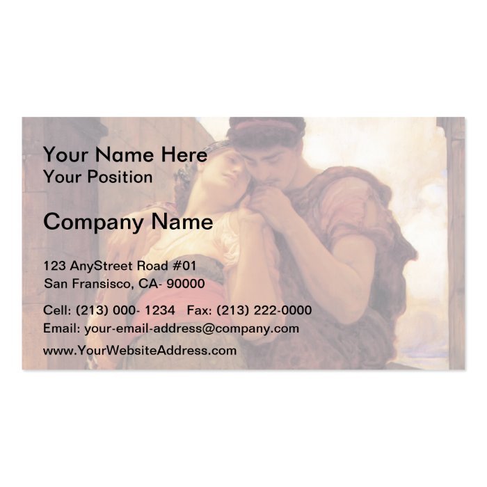 Frederic Leighton  Wedded Business Cards