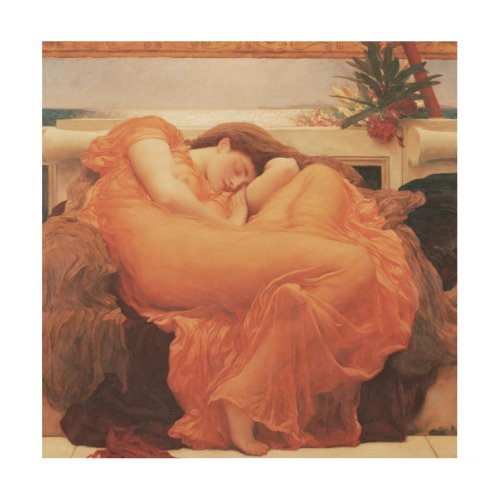 Frederic Lord Leighton Flaming June Square Art