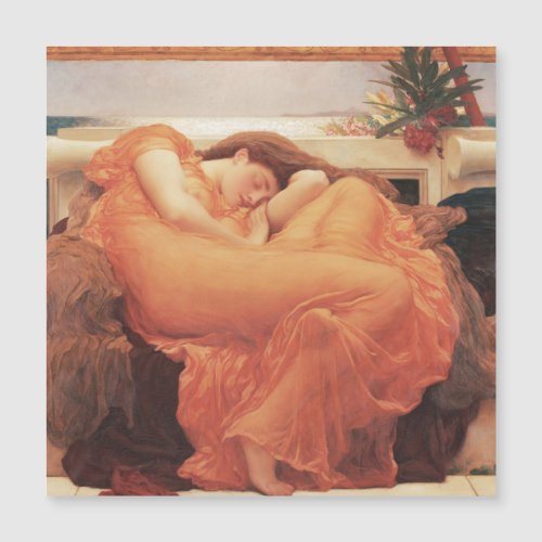 Frederic Lord Leighton Flaming June Square Art