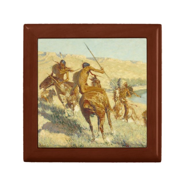 Frederic Remington - Episode of the Buffalo Gun Gift Box (Front)