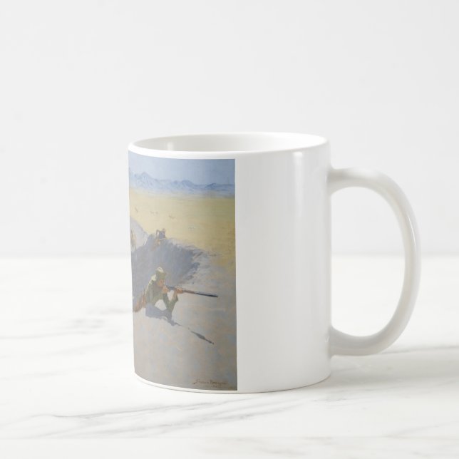 Frederic Remington - Fight for the Waterhole Coffee Mug (Right)