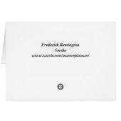 Frederic Remington - Smoke Cards (Back Horizontal)