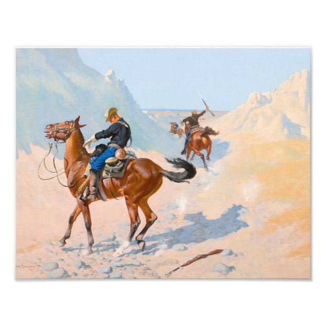Frederic Remington - The Advance-Guard, or The Mil Photo Print (Front)