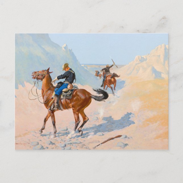 Frederic Remington - The Advance-Guard, or The Mil Postcard (Front)