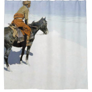 Frederic Remington - The Color Of Night Shower Curtain