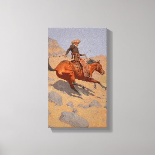 Frederic Remington _ The Cowboy Canvas Print