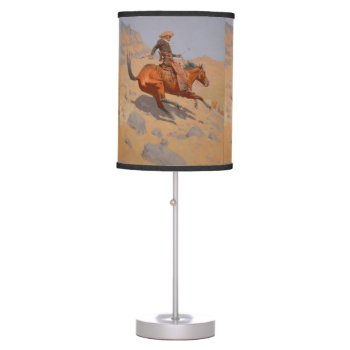 Frederic Remington - The Cowboy Table Lamp by masterpiece_museum at Zazzle