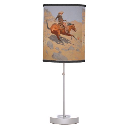 Frederic Remington - The Cowboy Table Lamp (Front)
