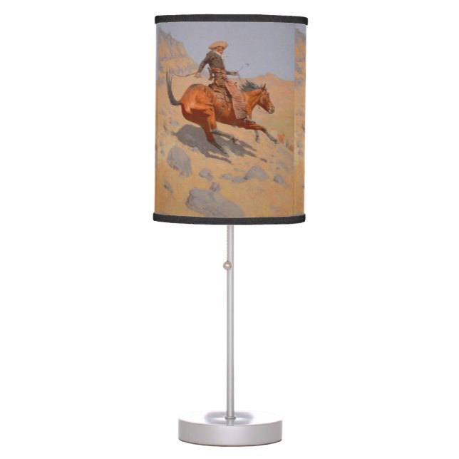 Frederic Remington - The Cowboy Table Lamp (Front)