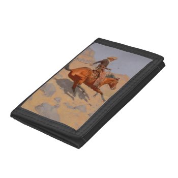 Frederic Remington - The Cowboy Tri-fold Wallet by masterpiece_museum at Zazzle