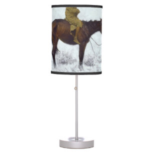 Frederic Remington - The Herd Boy 1910 Table Lamp