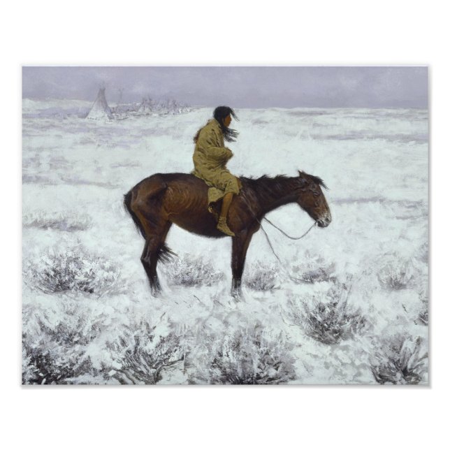 Frederic Remington - The Herd Boy Photo Print (Front)