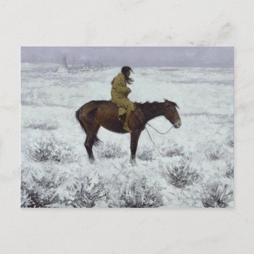 Frederic Remington _ The Herd Boy Postcard