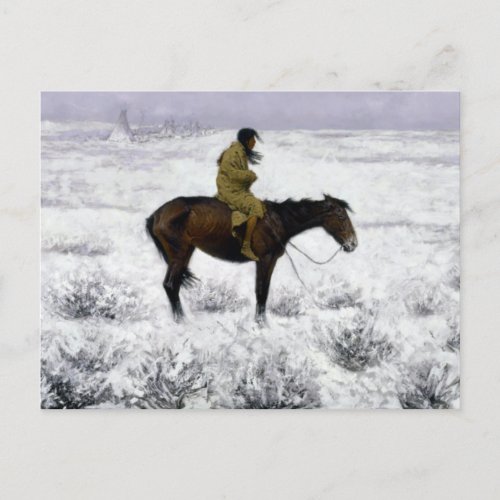 Frederic Remington The Herd Boy Postcard