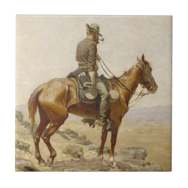 Frederic Remington - The Lookout Tile (Front)