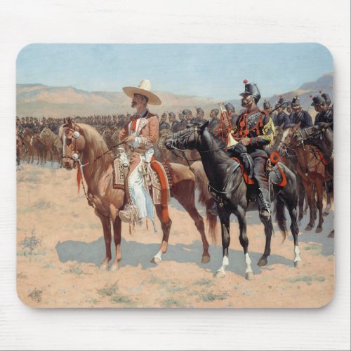 Frederic Remington The Mexican Major 1889 Mouse Pad