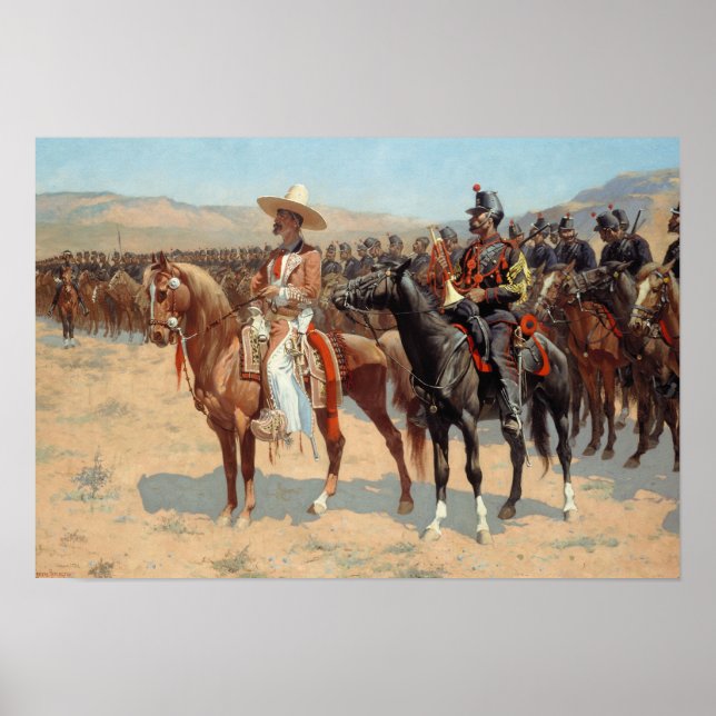Frederic Remington - The Mexican Major Poster (Front)