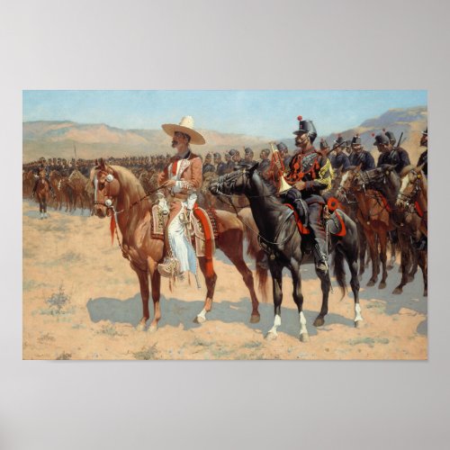 Frederic Remington _ The Mexican Major Poster