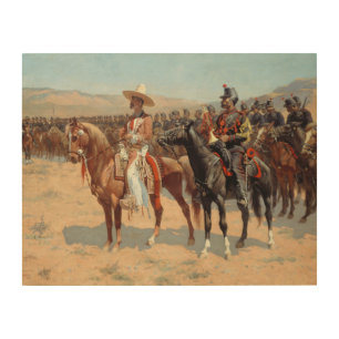 Frederic Remington - The Mexican Major Wood Wall Art