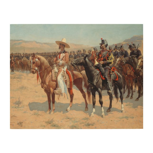 Frederic Remington - The Mexican Major Wood Wall Art (Front)
