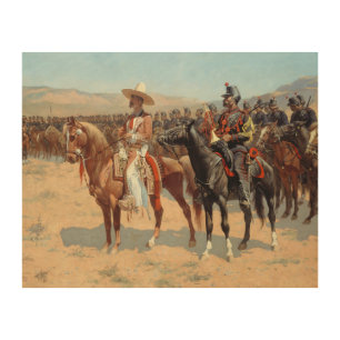 Frederic Remington - The Mexican Major Wood Wall Art