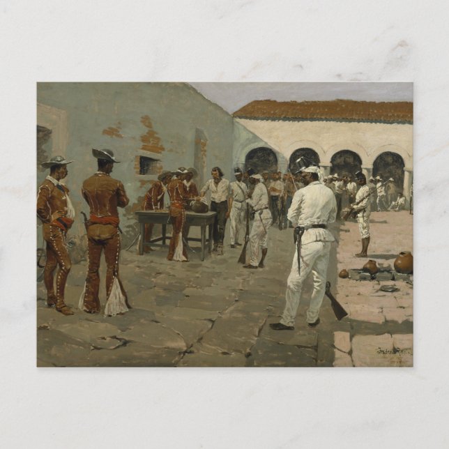 Frederic Remington - The Mier Expedition Postcard (Front)