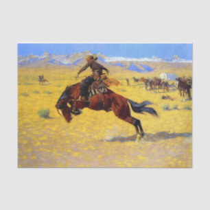 Frederic Remington Western Art “A Cold Morning” Tissue Paper