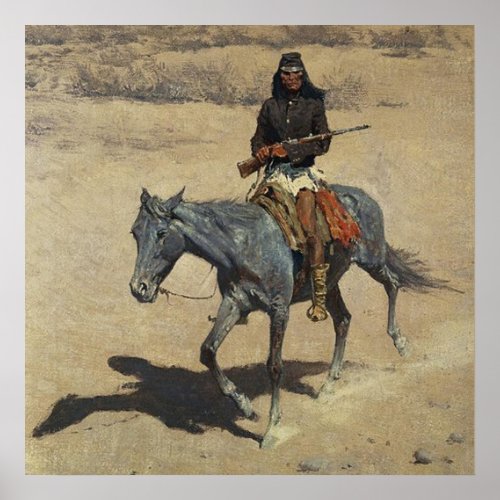 Frederic Remington Western Art Apache Scout Poster