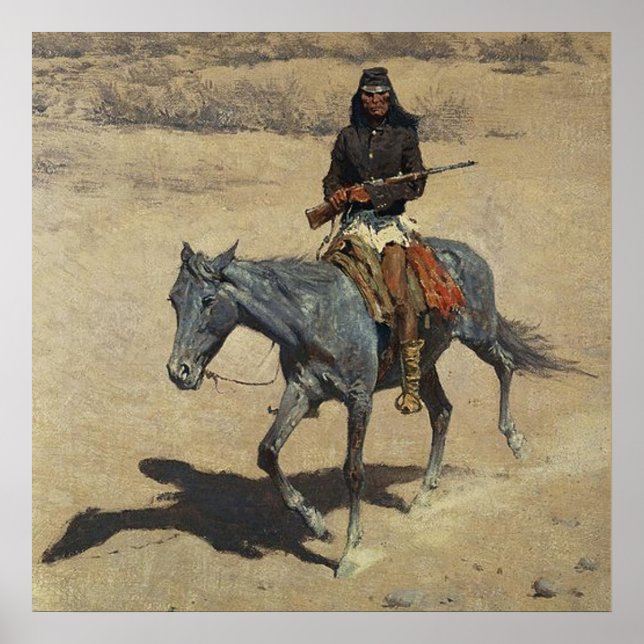 Frederic Remington Western Art “Apache Scout” Poster (Front)