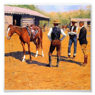 Frederic Remington Western Art “Buying Ponies” Photo Print