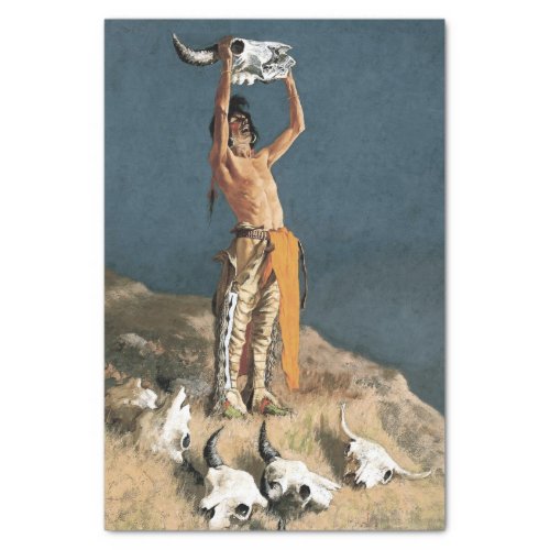 Frederic Remington Western Art Conjuring the Buff Tissue Paper