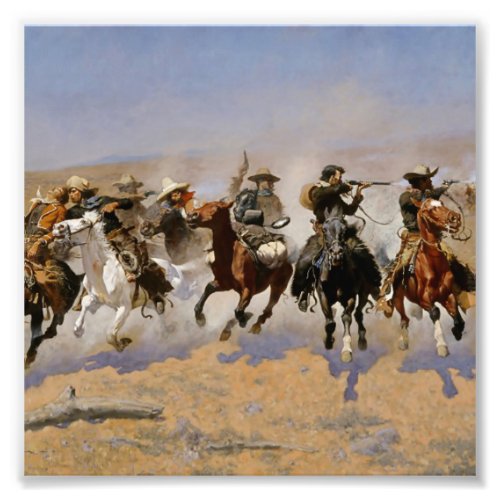 Frederic Remington Western Art Dash For The Timbe Photo Print