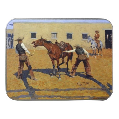 Frederic Remington Western Art His First Lesson Jigsaw Puzzle