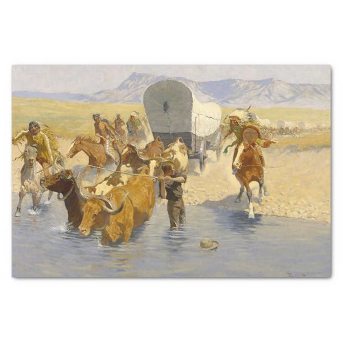 Frederic Remington Western Art The Emigrants Tissue Paper