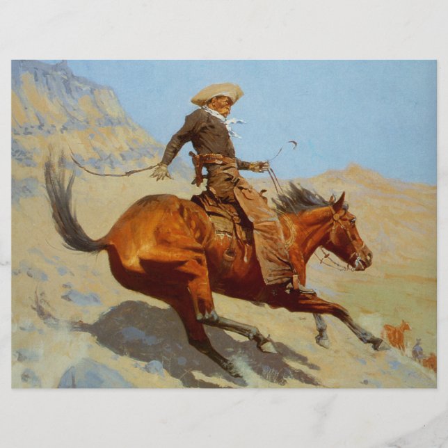 Frederic Remington's The Cowboy (1902) Flyer (Front)